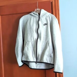 Nike grey hoodie with black trim- mens Small
